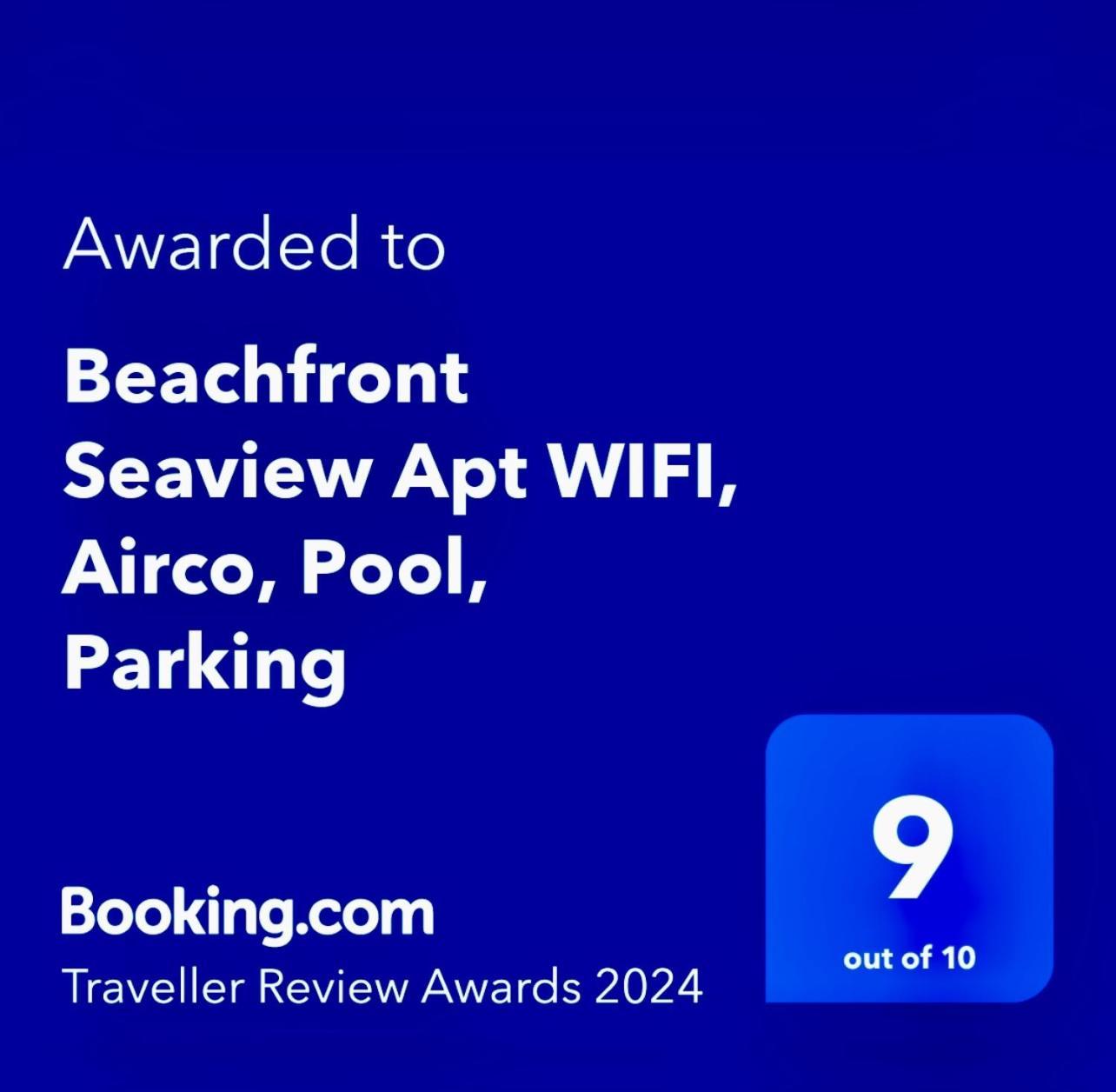 Beachfront Seaview Litoralmar Apt, Fast Wifi, Airco, Pool, Private Parking Portimao Exterior photo